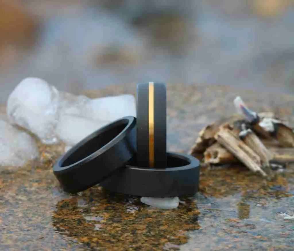 Eclipse Collection Three black diamond eclipse rings